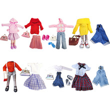 30厘米胖体球形关节时尚换装套装背带裤6分巨婴百搭可爱公主时装b