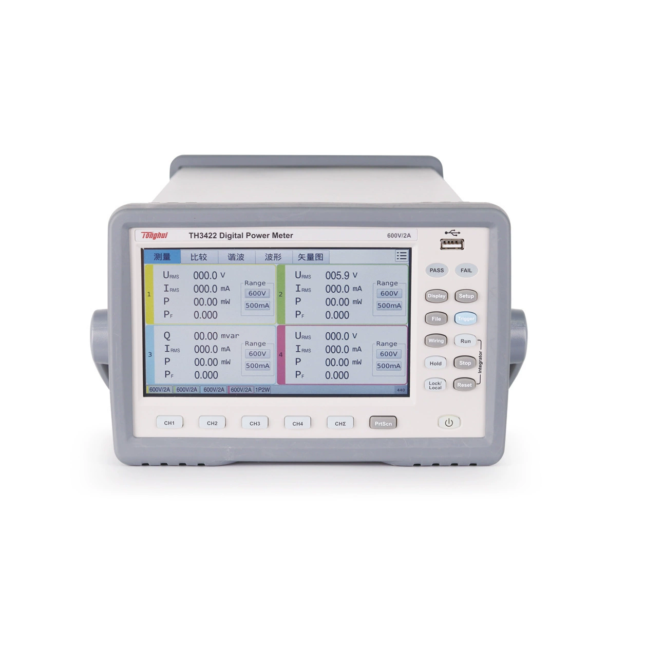 Tonghui Tonghui Многоканальный измеритель мощности TH3421/TH3422 Измеритель электрических параметров Тестер мощности