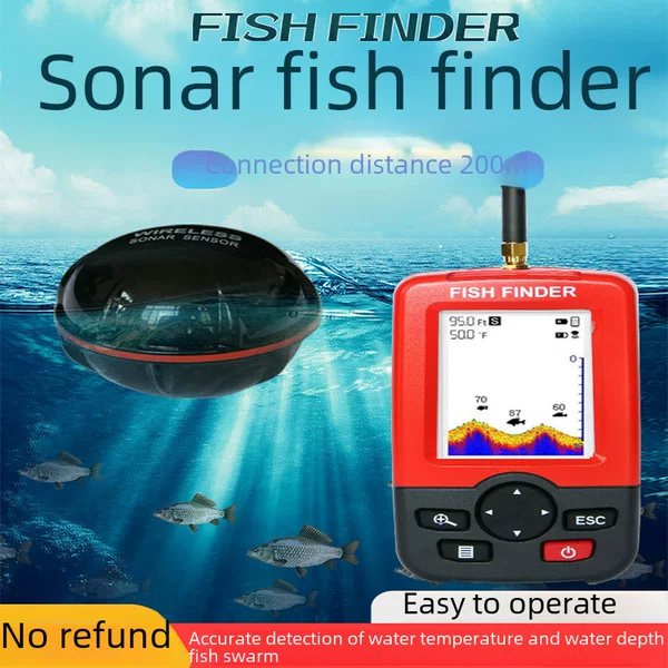 Fish Finder Wireless Sonar Underwater Visual High Definition Fishing Detector Mobile Phone Ultrasonic Fish Sonar Explosions