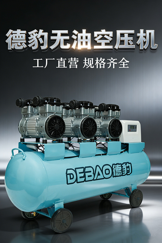 Oil-Free Small Portable Air Compressor Woodworking Air Pump Spray Paint 220V Low-Noise Industrial Grade Export