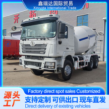 出口朝鲜10轮二手陕汽德龙12立方混凝土搅拌车 豪沃水泥搅拌运罐