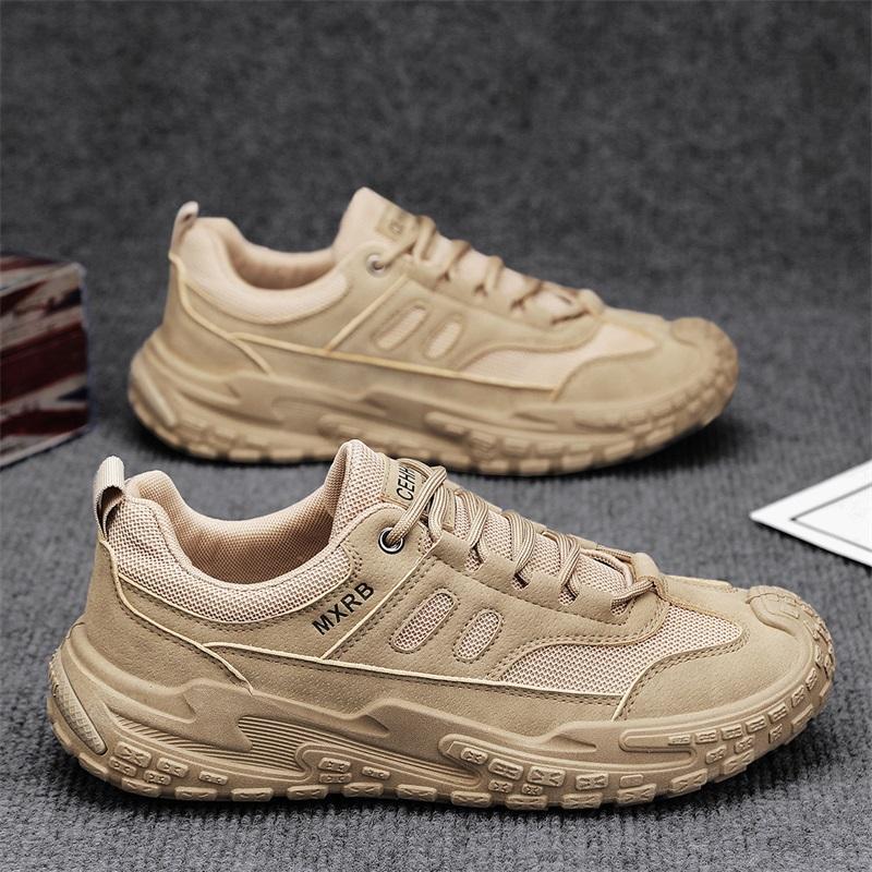 Zapatos de hombre 2025 nuevos zapatos deportivos casuales de primavera y verano, zapatos de papá transpirables de malla, zapatos de trabajo al aire libre para estudiantes