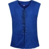 Blue vest, wide color palette