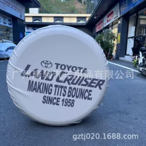 Suitable for Toyota Land Cruiser LC70 76 79 80 modified spare tire cover decorative tire protection cover
