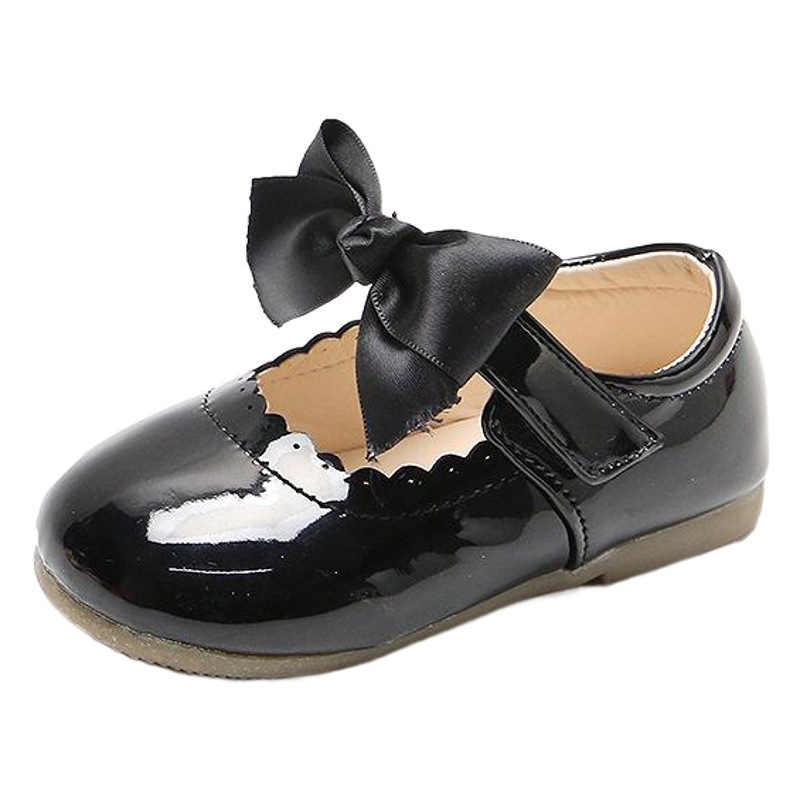 2023 primavera nuevos zapatos de cuero para niñas estilo coreano de fondo suave estilo occidental bebé princesa Zapatos Niños arco bebé Niño Zapatos