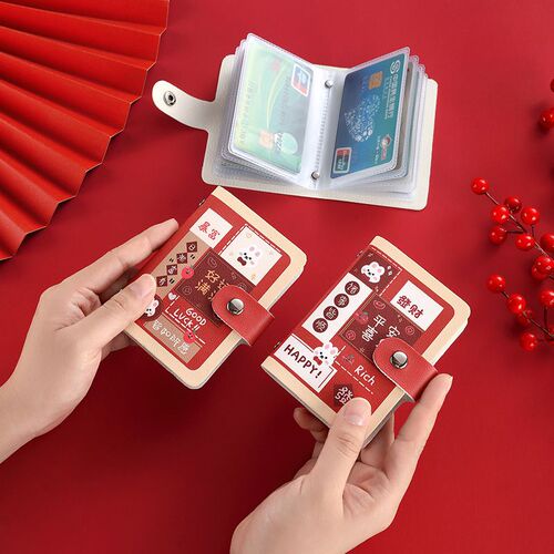 Ultra-thin cartoon cute card holder anti-theft women's national trend card slot demagnetizing large capacity portable personalized men's identity bag