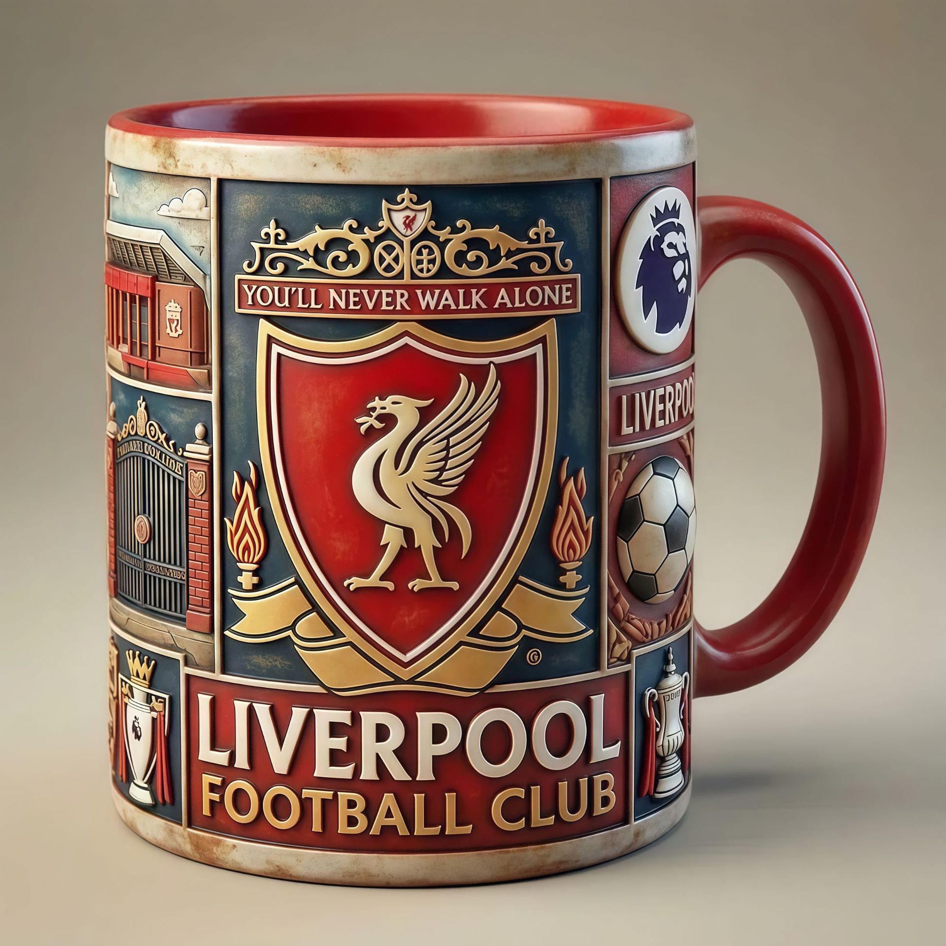 Nuevas tazas transfronterizas de tazas de café equipos de fútbol Manchester City Tottenham Chelsea marionetas rey taza de agua