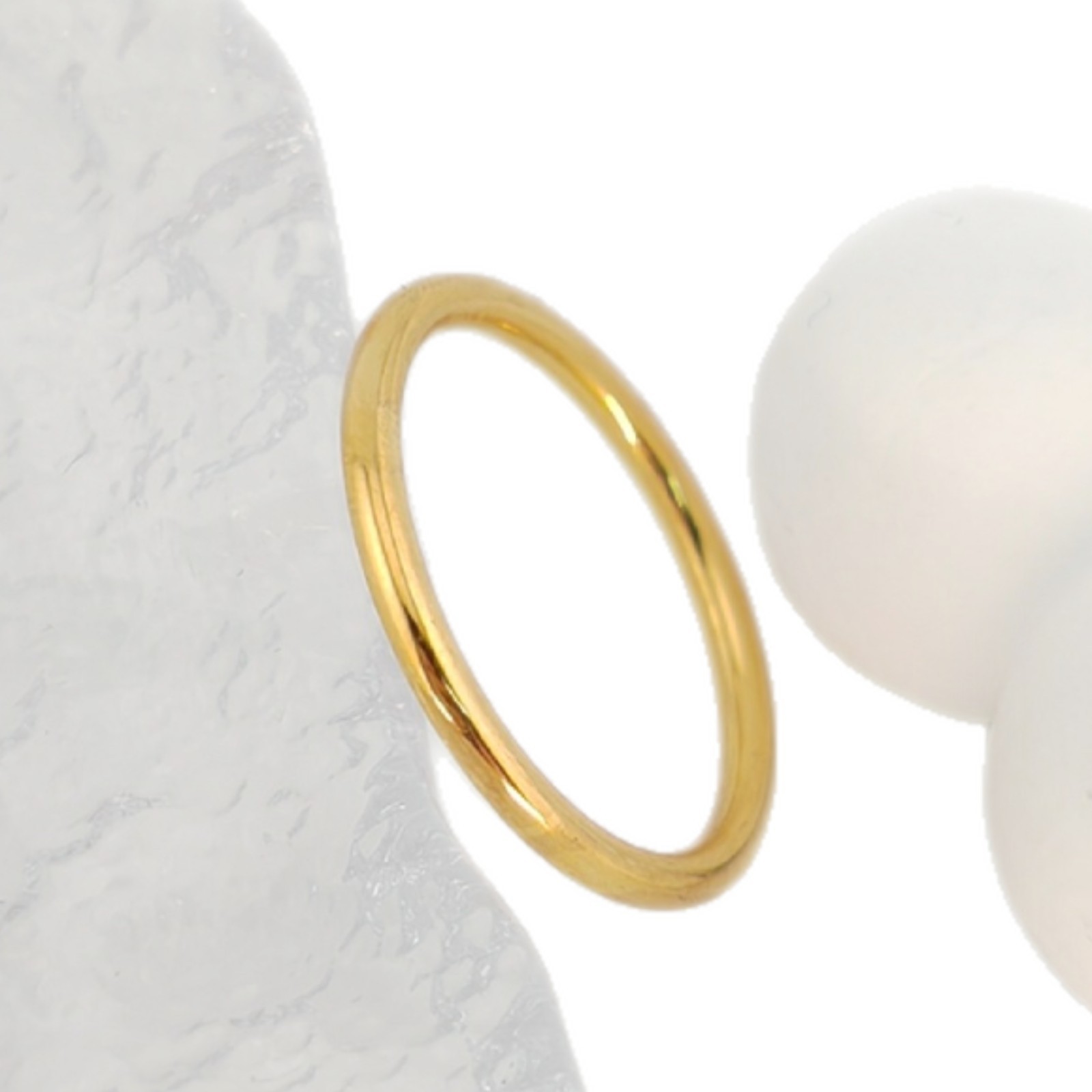 Joyería Xuping anillo de oro de 2 mm simple de viaje fácil de usar anillo de anillo sin género neutro viento