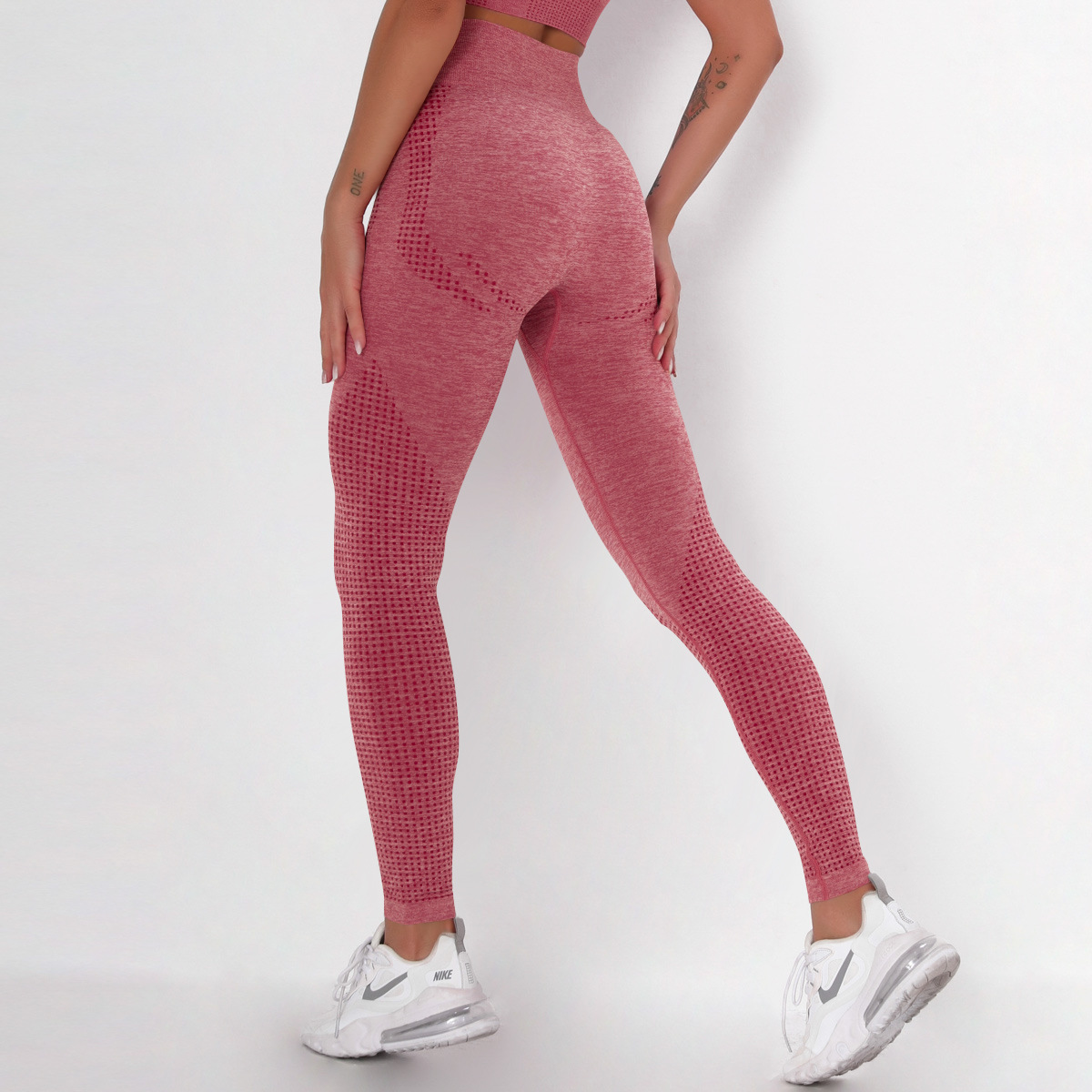 Des Sports Couleur Unie Nylon Actif Bas Leggings display picture 2