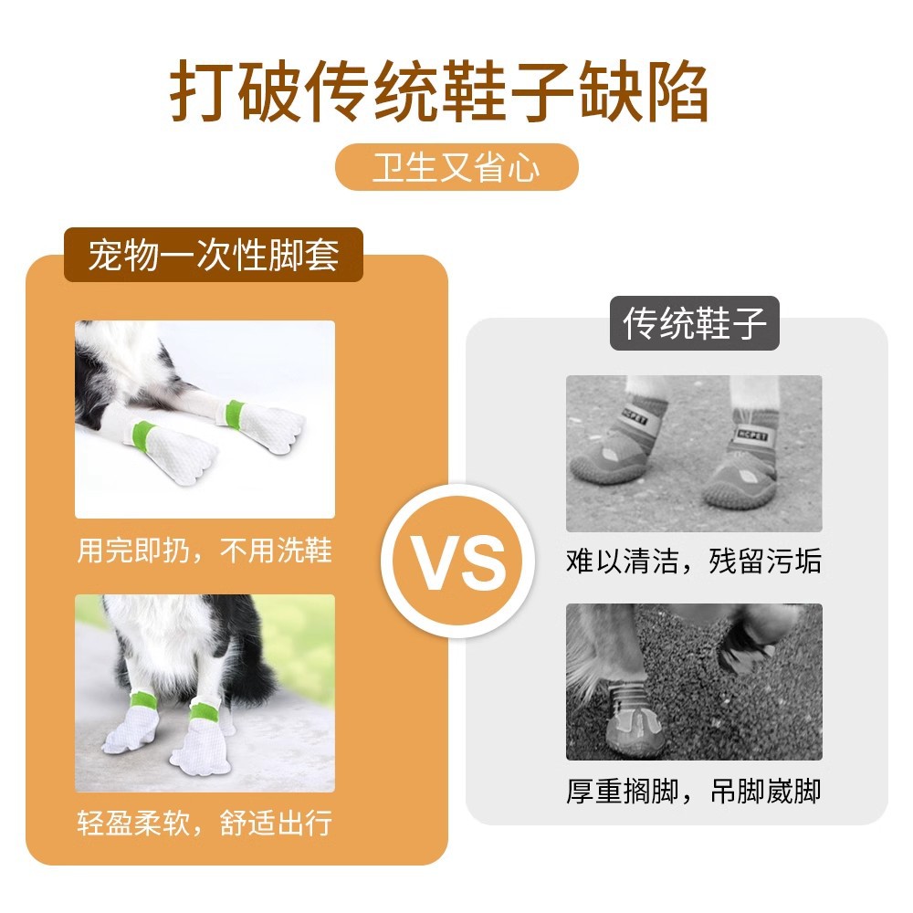 Cubierta de zapatos para perros para evitar la suciedad al salir, cubierta de pies desechable, zapatos para mascotas, perro pequeño, Teddy Bichon, resistente al agua