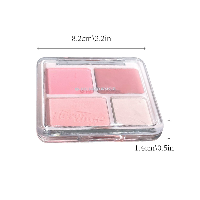 HERORANGE~ Heart-to-Heart Love Blush High Disc Natural Nude Makeup Face Brightening and Swelling Color Contouring All-in-one Disc undefined