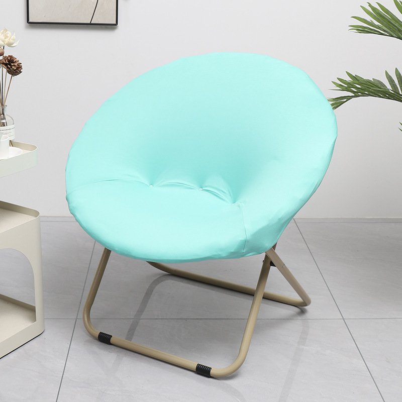Solid color high elastic milk silk lazy chair cover moon chair cover dormitory chair cover office lunch break chair cover