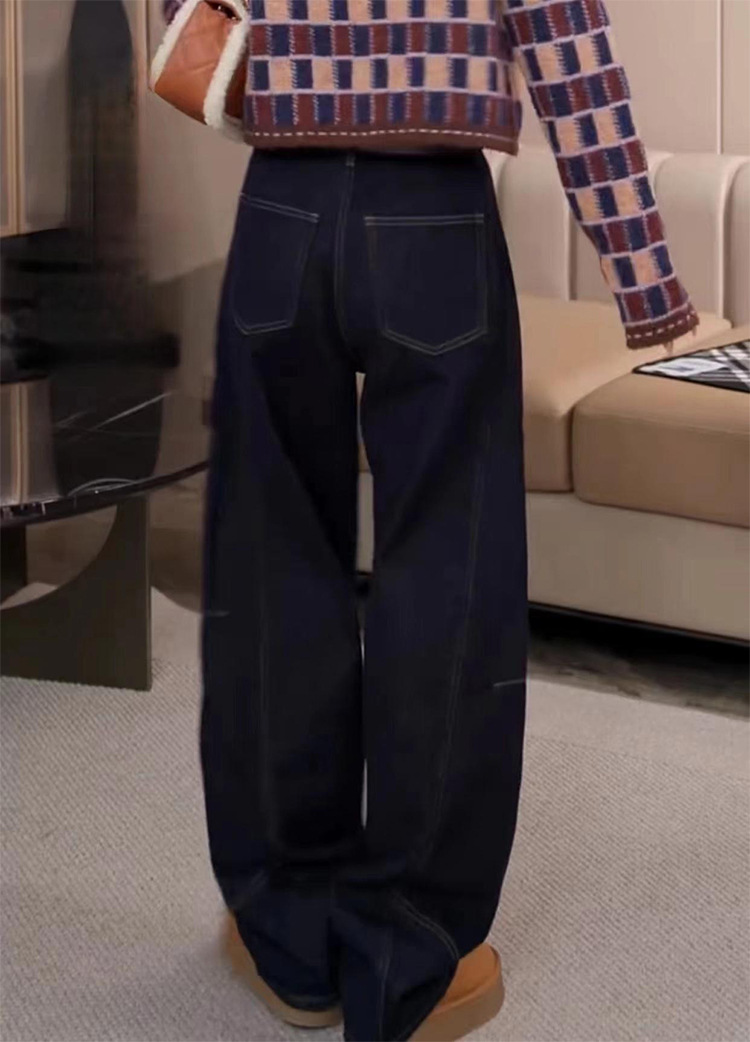 Damen Jeans Mit Hohem Bund Und Fleecefutter Für Den Winter_voghion.com