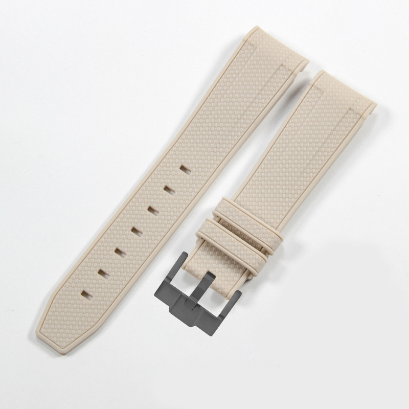 베이지 블랙 버클