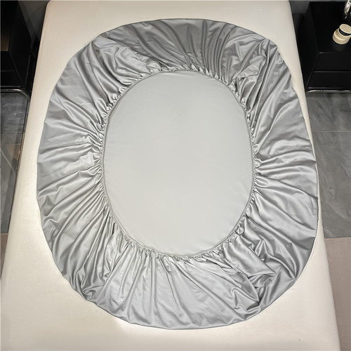 Ice Silk Bed Sheet Set with Washable Summer Embroidered Cooling Bed Cover Dust Cover Luxurious Bed Sheet Cover Mattress Cover