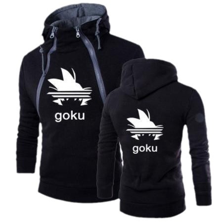 Europa y América transfronteriza Otoño e Invierno Nueva moda tapeta doble cremallera cardigan contraste color con capucha abrigo suéter de los hombres marca de moda