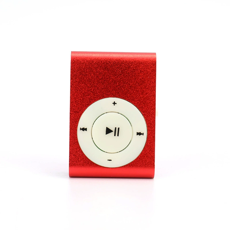 Портативный MP3-плеер, металлический корпус, клипса, поддержка TF-карты, аккумулятор 3.7V