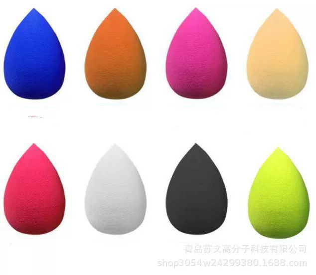 Cosmetic sponge, makeup primer drop-shaped, soft heel