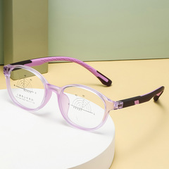 46兒童防藍光眼鏡框軟硅膠電腦手機護眼時尚鏡框鏡架批發8027