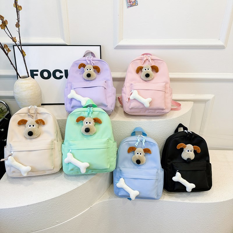 Comercio exterior transfronterizo 2024 nuevo lindo caricatura mochila de perros mochila de tendencia para niños mochila de ocio para estudiantes de primaria doble espalda