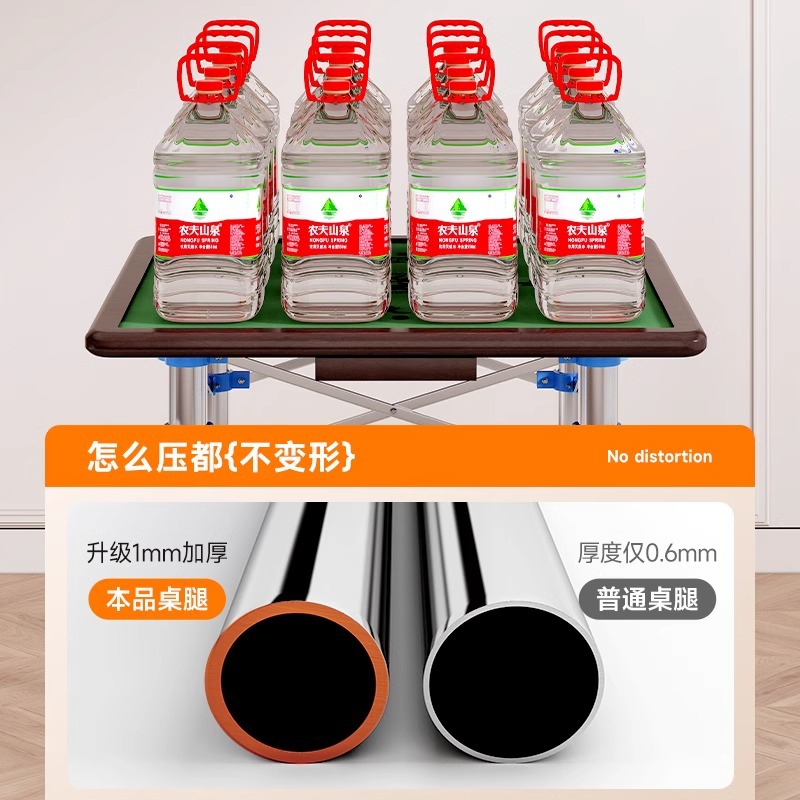 Mesa de mahjong plegable para el hogar, mesa de dormitorio simple multifuncional, mesa de ajedrez y cartas para frotar a mano de doble uso, mesa de mesa de gorrión manual