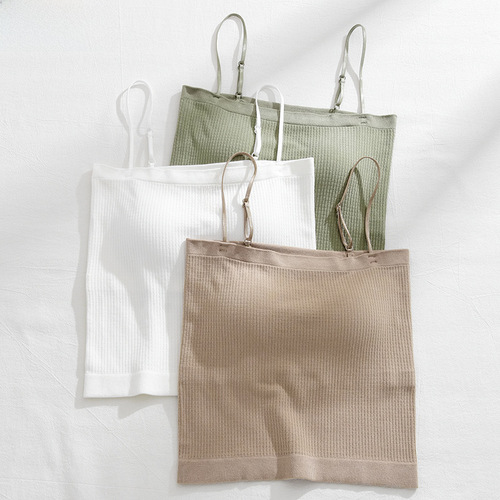 Autumn new model of beautiful back-wrap underwear, women's bra without steel ring, with breast pads, tube top, inner layering, pure lust camisole