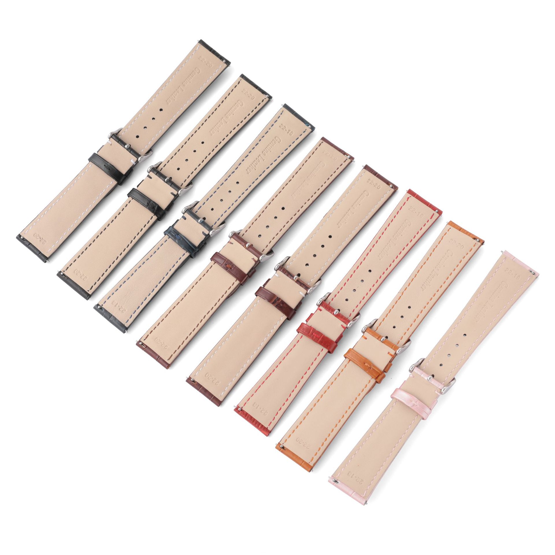 Correa de liberación rápida cinturón de cuero para hombres y mujeres para Huawei GT2 patrón de bambú piel de vaca Rongyao Huami reloj inteligente