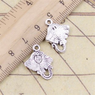 Ancient Silver Devil Fish DIY Jewelry Accessories Pendant Charm Necklace Bracelet Pendant