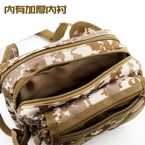 Four-layer Lure Waist Bag Sea Fishing and River Fishing Bag Camouflage Thick Fishing Belly Bag Lure Fishing Bag 600D Oxford Cloth