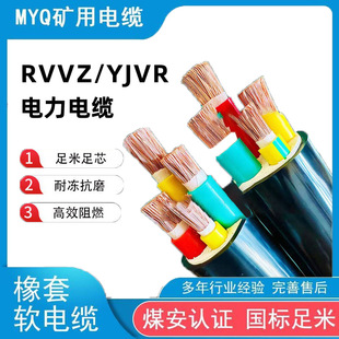 Rvvyjvr Flame-Retardant Cable Pure Copper National Standard Cable Multi-Strand Sheathed Flexible Wire Cable Manufacturer