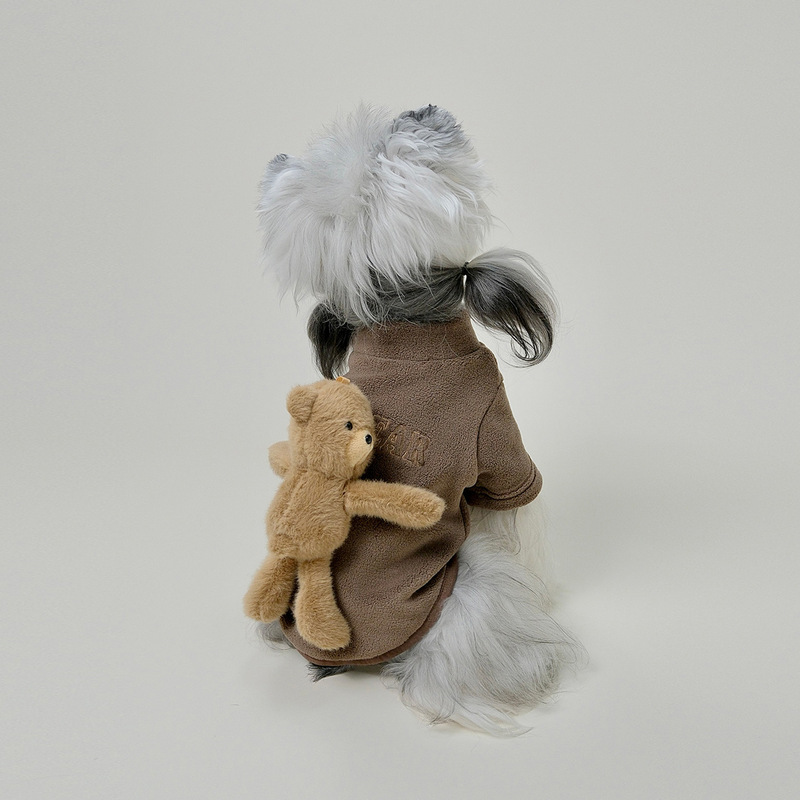 Rudywear autumn and winter high-neck fleece-lined warm coat for small dogs, suitable for Schnauzers, Teddy dogs, and Bichon Frises Rudywear autumn and winter high-neck fleece-lined warm coat for small dogs, suitable for Schnauzers, Teddy dogs, and Bichon Frises
