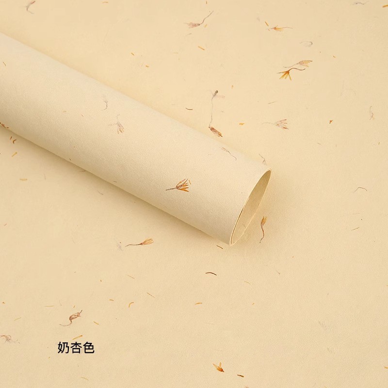 Flores desmenuzadas, pétalos reales, papel de envoltura de papel Dongba, papel de envoltura de flores, floristería de alta calidad, suministros, papel de envoltura de ramo