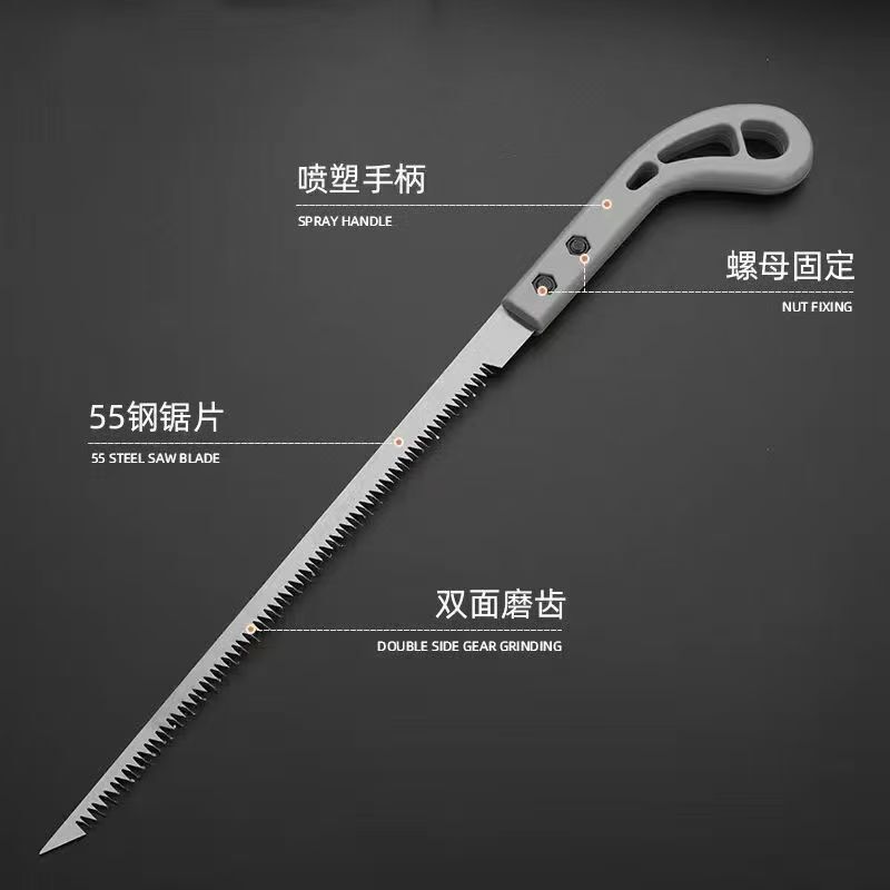 庭園の手作りの壁の板ののこぎりの木工ののこぎりは木を切ってのこぎりの多機能の鋭利な細い歯の携帯ののこぎりを切ります。|undefined