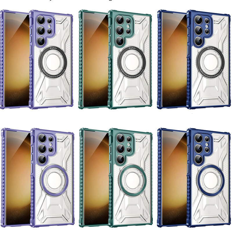Magnetic Samsung S25U mobile phone case s24 for s25/a06 cross-border a16 new a54 drop-proof a13 transparent A05
