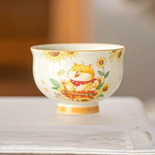 草木灰大号陶瓷茶杯柴圆滚滚容宝杯家用雅致品茗杯主人杯茶盏单个