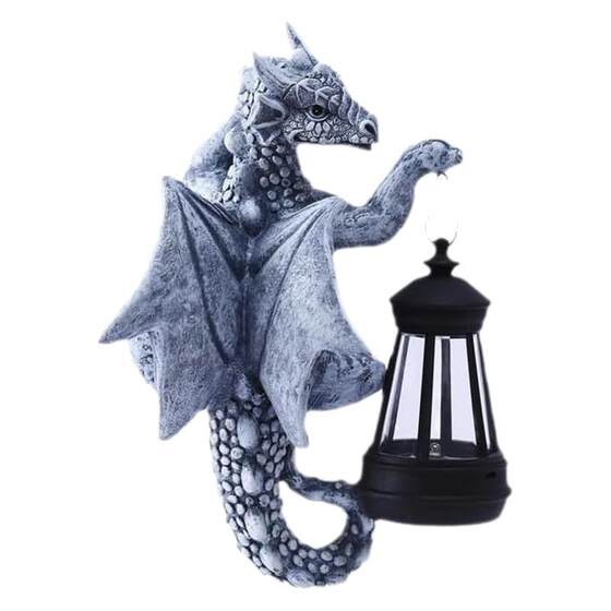 Cross-border New Solar Dinosaur Lamp Outdoor Courtyard Decoration Ornaments Garden Sun Cat Statue Crafts Ornaments