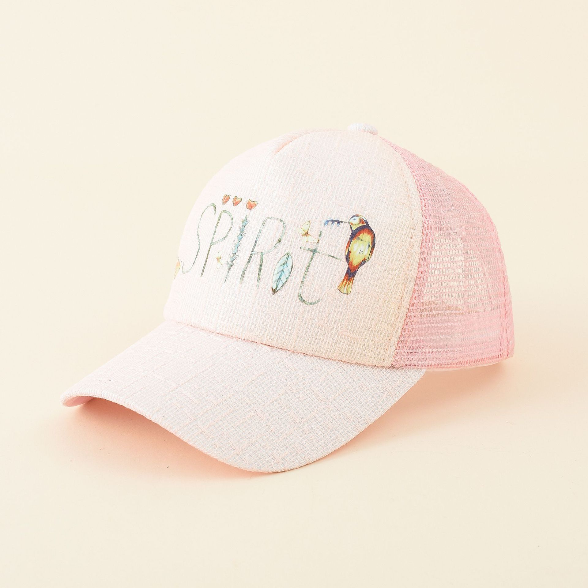 2021 estilo neutral verano nueva moda casual malla gorra carta de impresión gorra a prueba de sol