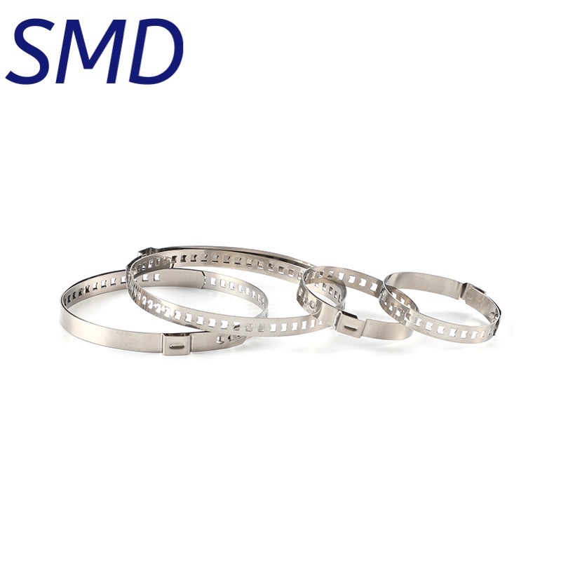 Abrazadera de jaula de bola interior y exterior ajustable de medio eje de acero inoxidable 304 sola oreja clip no polar abrazadera de cubierta de polvo abrazadera de resorte