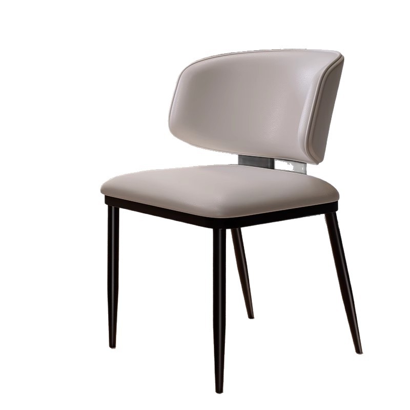 Silla de comedor de estilo minimalista diseñador de lujo ligero de alta calidad silla de comedor de hotel 2025 nueva mesa de comedor silla respaldada