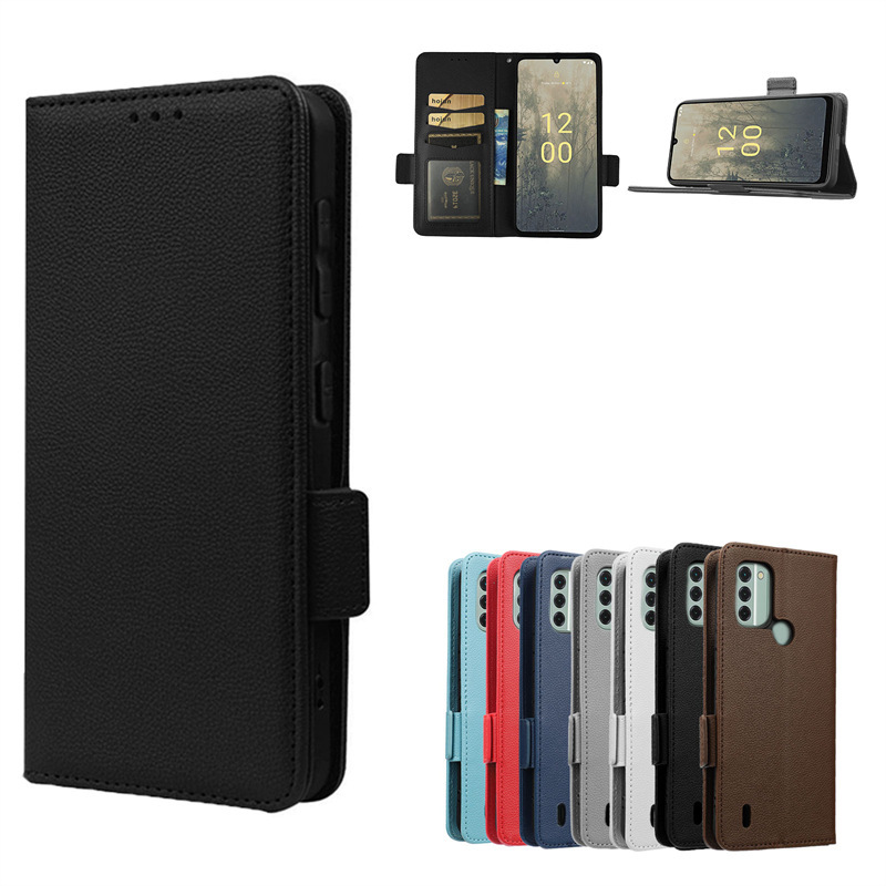 For Nokia C31 Mobile Phone Case Card Wallet Nokia C31 4G Mobile Phone Leather Case Flip Magnetic Bracket