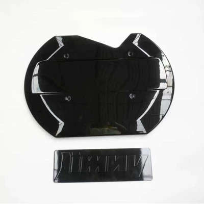 Spare wheel cover: and decorative panel