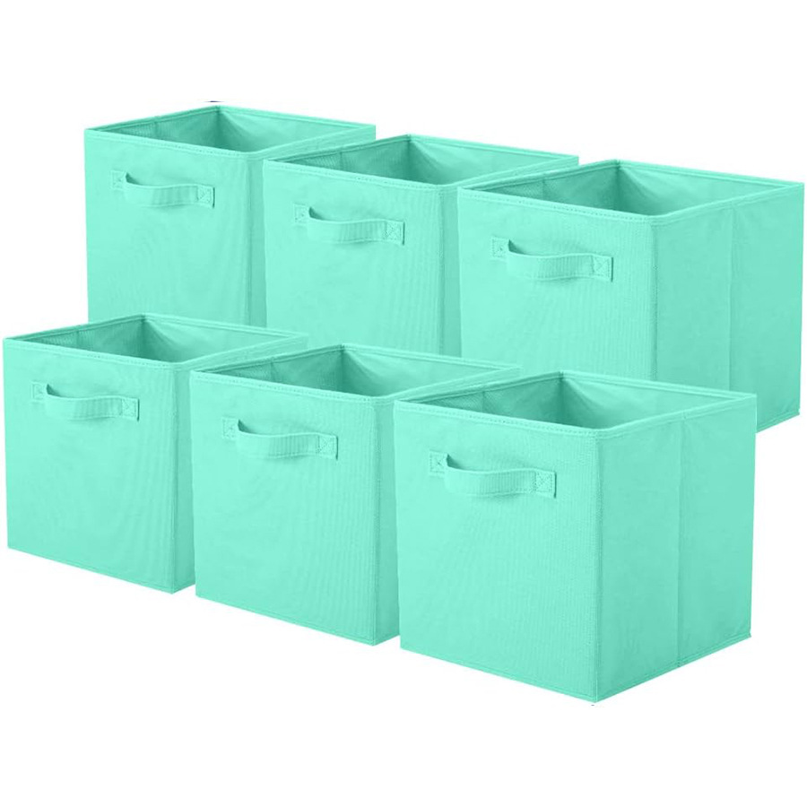 Caja de almacenamiento sin tapa, cajón de sala de estar para el hogar, tela plegable, almacenamiento de artículos diversos, caja de almacenamiento de ropa gruesa de Amazon