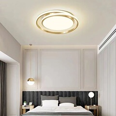現代のシンプルな家庭用の軽い豪華な寝室の明かりの創意的な円形の個性のledは天井の明かりの北欧の暖かい部屋の照明器具を吸い込みます。