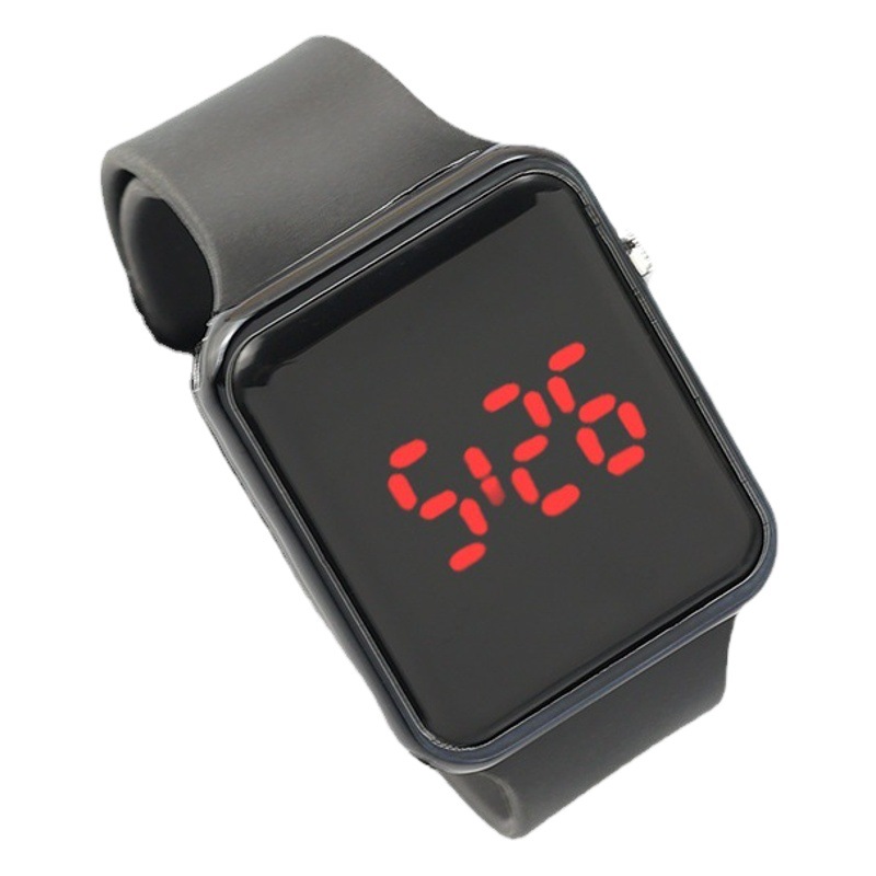 in stock Wholesale New Electroplated Square Electronic Watch Primary and Secondary School Students Sunglasses Fashion Outdoor Sports LED Watch
