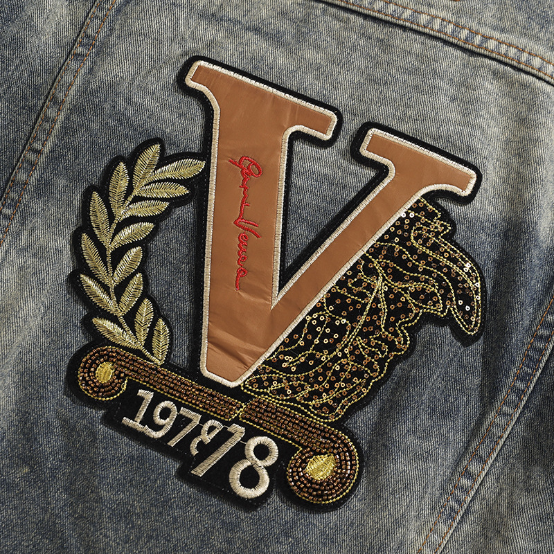 Guangzhou Xintang Jeansjacke Herren Frühlingstrend Mode neue lockere Revers lässige vielseitige Jacke_voghion.com