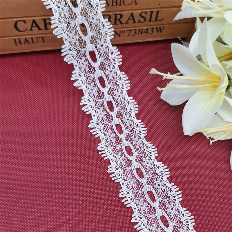 3.5cm Perforated Non-Elastic Lace Accessories Glove Sleeves Clothing Tooth Edge Symmetrical Lace Laces