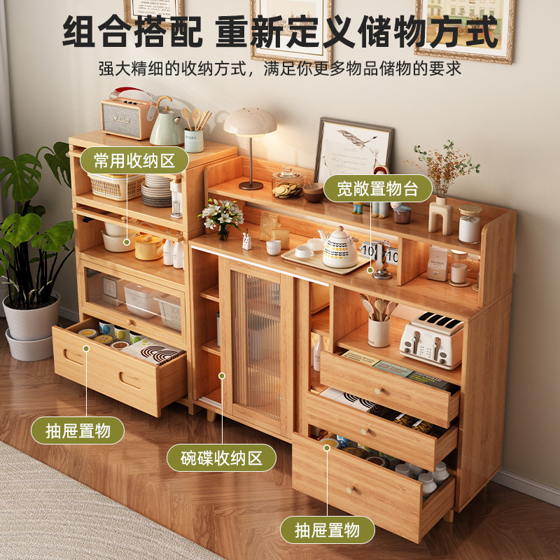 armario de comedor contra la pared armario de almacenamiento integrado armario de estilo japonés armario de almacenamiento de cocina doméstica armario de almacenamiento armario simple armario