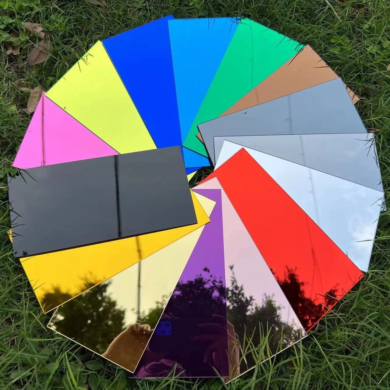 亚克力镜片板PMMAps银镜背胶激光切割加工装饰镜安全镜有机玻璃板