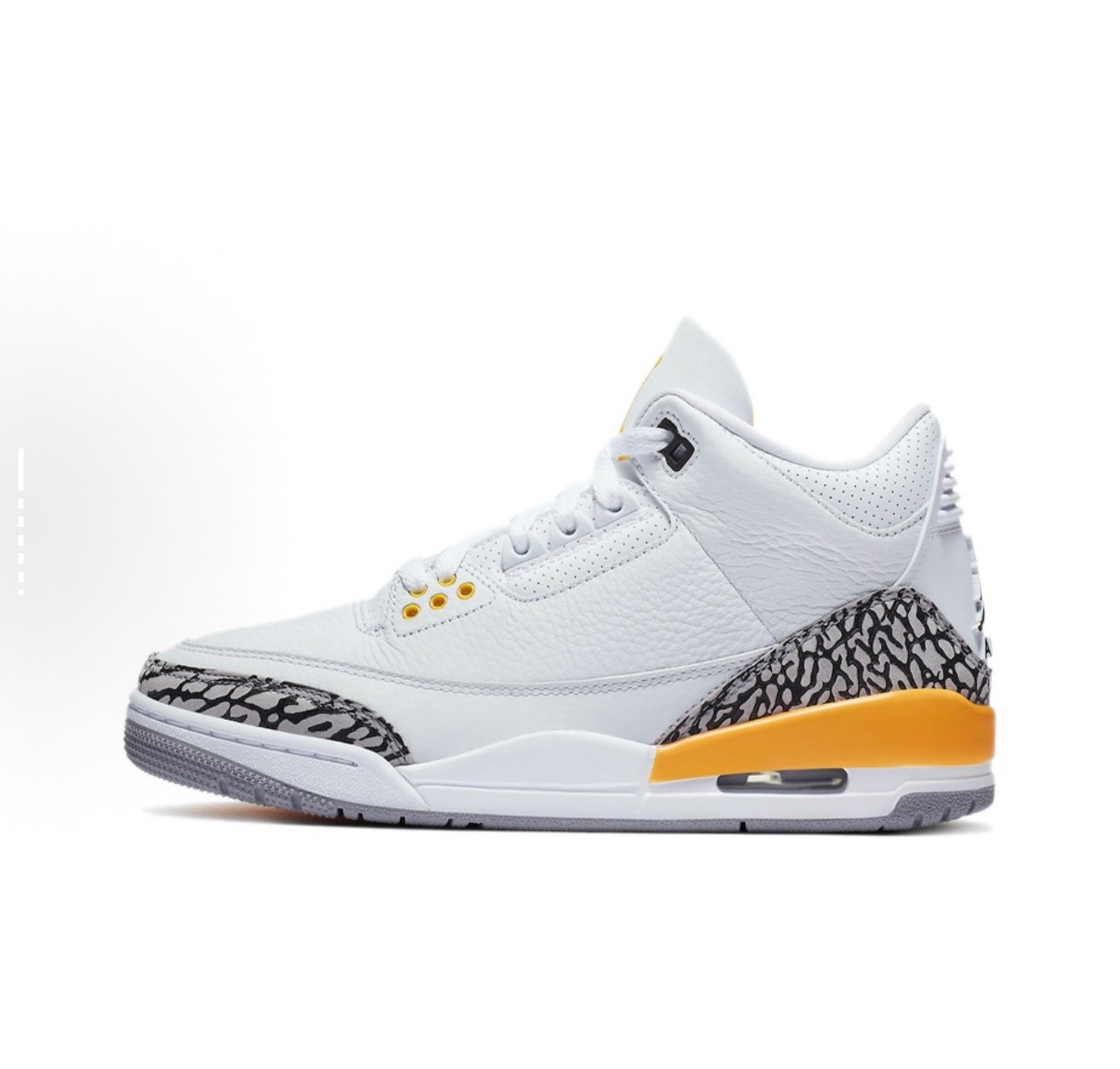 AJ3 미드탑 화이트 오렌지