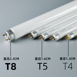 ✅ T4 Lamp Strip Household Thin Lamp Bathroom Small Lamp Fluorescent Lamp Old-Fashioned Grille Lamp T5 Mirror Headlight